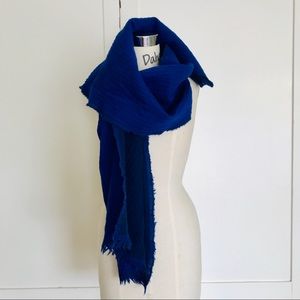 Madewell cobalt navy gauze scarf